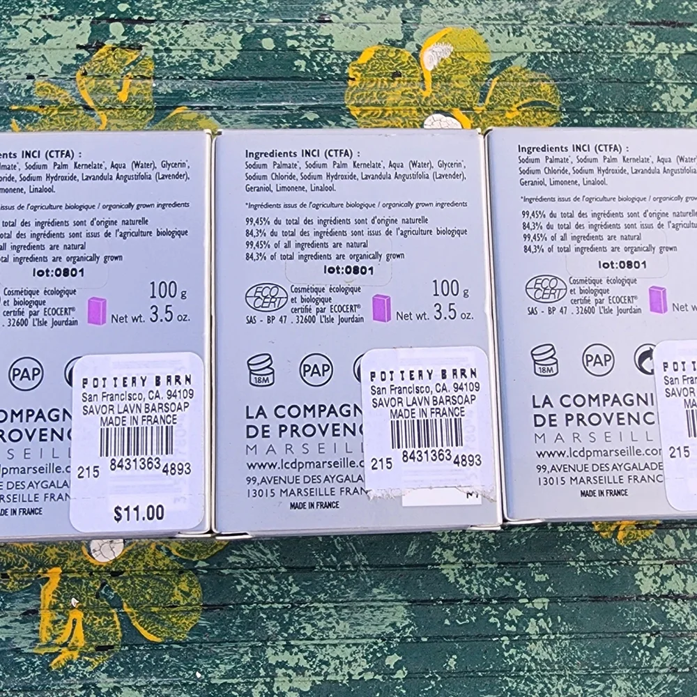 Pottery Barn Bar Soap Lavender